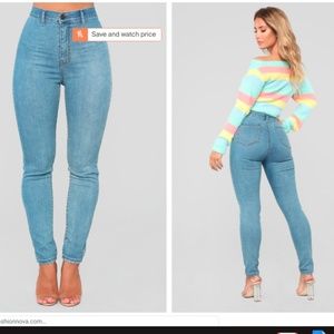 Fashion Nova Claudia Stretch High Rise Jeans 9 11